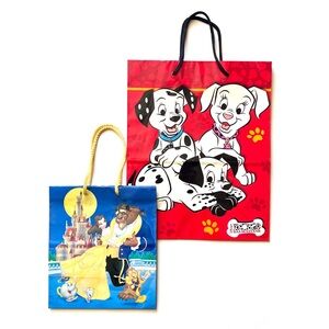 Vintage Disney Gift Bags - 102 Dalmatians and Beauty and The Beast 90’s Hallmark